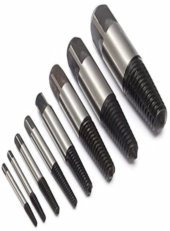 H9 "H9 High Carbon Steel 8-Piece Damaged Bolt & Stud Remover Set � Easy Out Drill Bits for Pipe Extraction" - Image 2